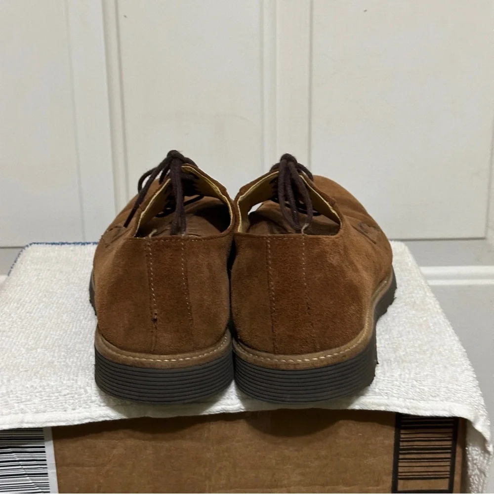 Martin‎ Dingman Ernest Men's 9.5 M Brown Suede Derby Dress Shoes 300381